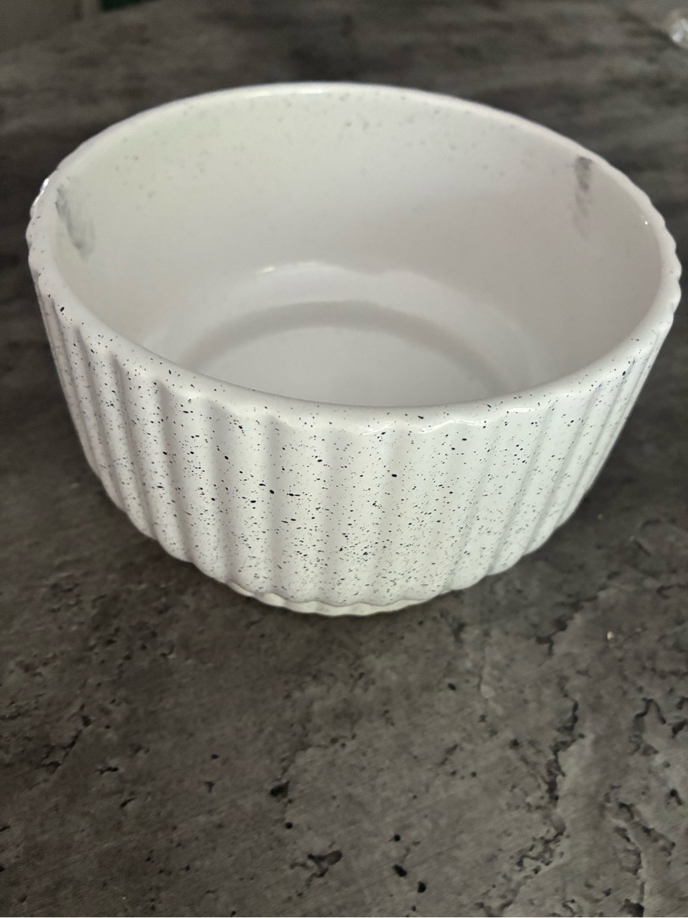 Speckled White Ceramic Planter